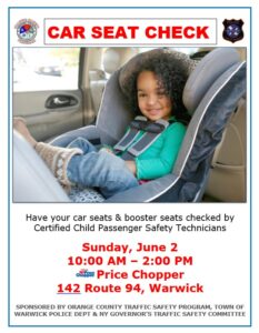 Car Seat Safety Check and Install Event @ Price Chopper Parking Lot