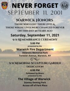 9/11 Remembrance Ceremony @ Veterans Memorial Park