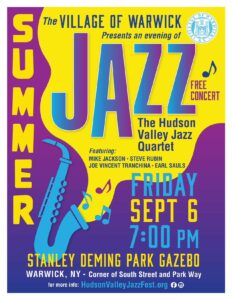 Summer Jazz  - The Hudson Valley Jazz Quartet @ Stanley-Deming Park