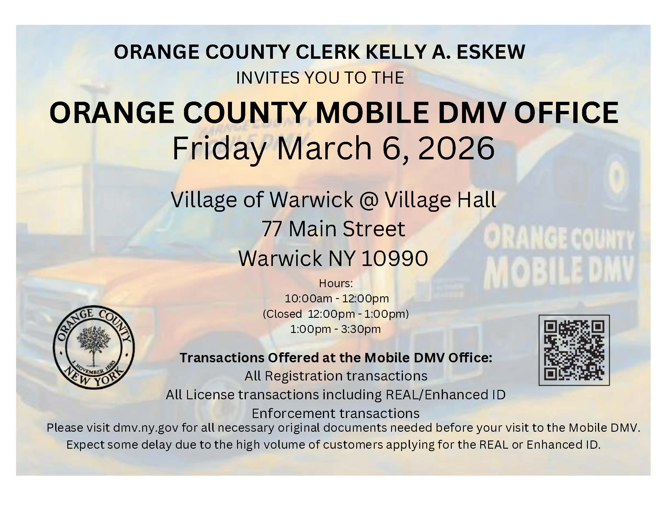 Mobile DMV @ Village Hall