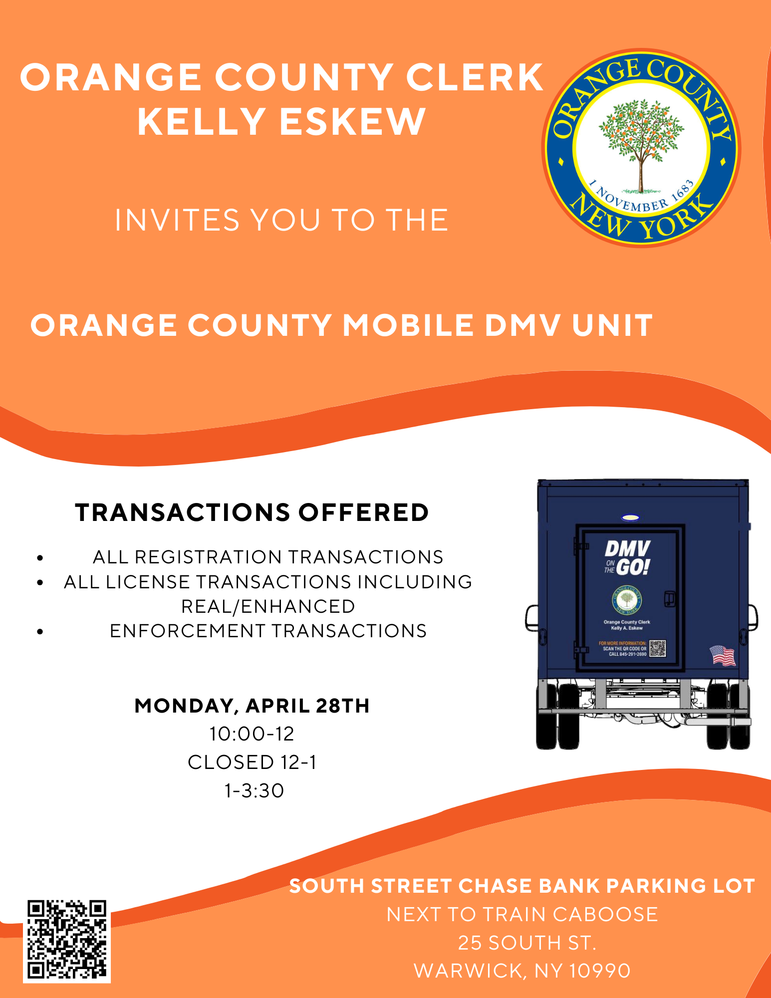 Mobile DMV @ South Street Parking Lot