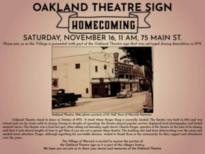 Oakland Theatre Sign Homecoming