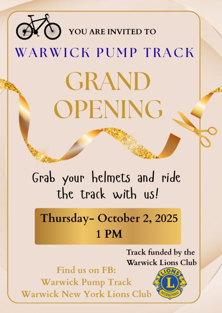 Warwick Pump Track Grand Opening @ Veterans Memorial Park