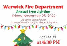 Warwick Fire Department Tree Lighting